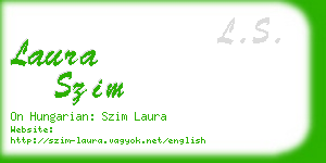 laura szim business card